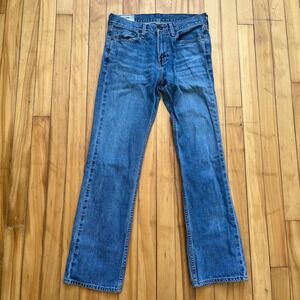 Hollister Bootcut Jeans Mens 28x30 Blue Medium Wash Denim Pants Mid Rise